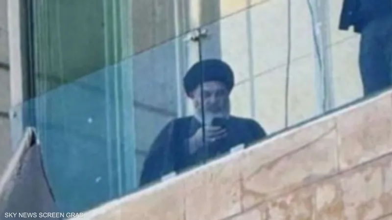 شبيه حسن نصر الله ظهر خلال مراسم التشييع