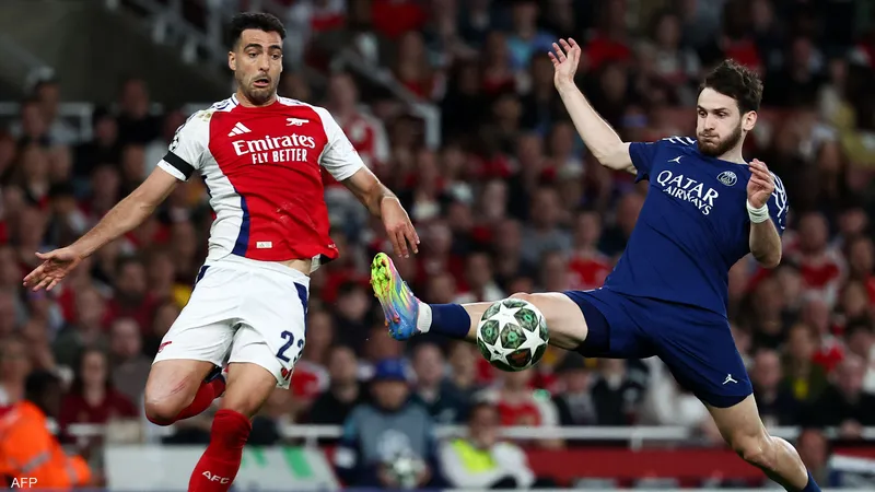 أبطال أوروبا.. باريس يهزم أرسنال ويقطع شوطا نحو النهائي