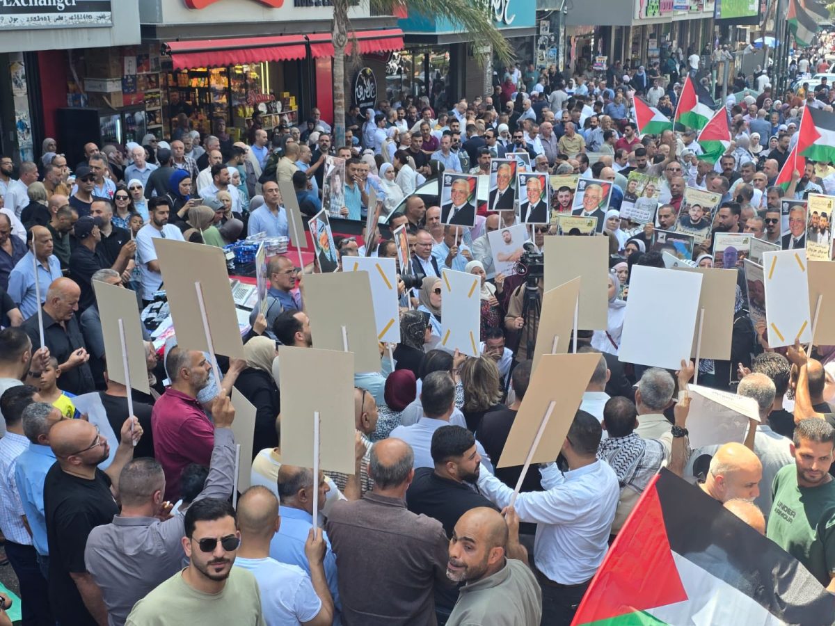 صور من نابلس – في اليوم الوطني والعالمي نصرةً لغزة والأسرى