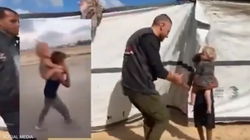 فيديو.. اللجنة المصرية تصل للطفل الغزاوي الذي حمل شقيقه