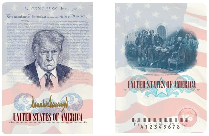 صورة ترامب ستظهر داخل الإصدارات الجديدة لجوازات السفر الأمريكية